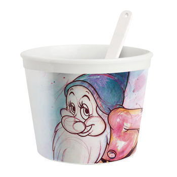 Miska na zmrzlinu se lžičkou z kolekce Seven Dwarfs, porcelán, objem 150 ml, cena 169 Kč