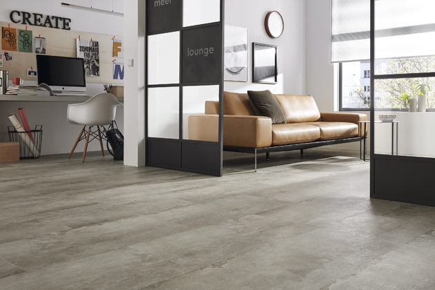 Podlaha Floor Forever Vinyl, kolekce Design Stone, Industrie Concrete Cream, varianta lepená, cena 903 Kč/m2