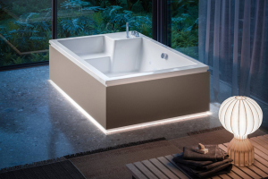 GLASS HYDROMASSAGE BATHTUBS NUBEA