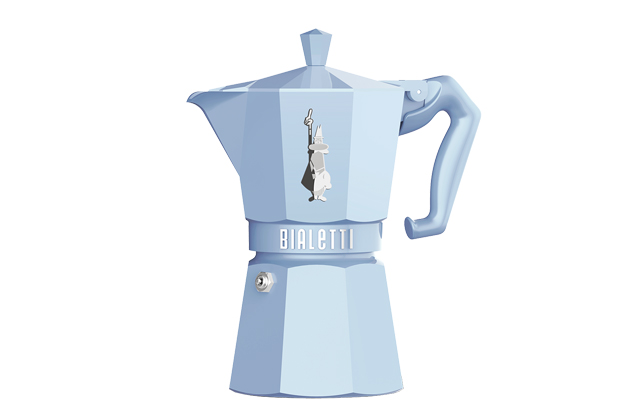 Moka kávovar Moka Express v odstínu Light Blue, hliník, na šest šálků, cena 1 059 Kč