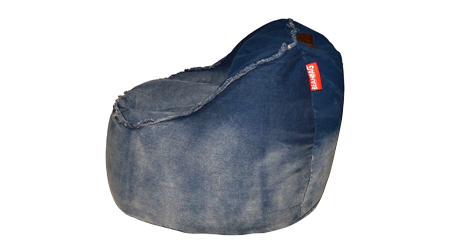 Sedací vak Jeans Chair blue s džínovým potahem, cena 1 699 Kč